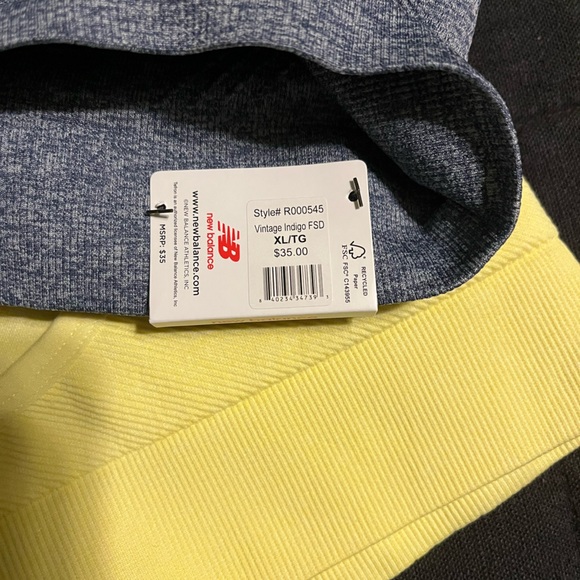 New Balance Sports Bra - Gray and Yellow - Picture 3 of 3